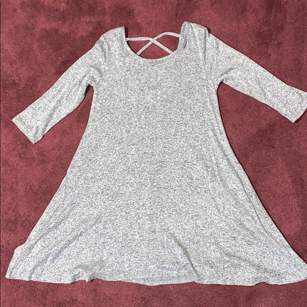 Gray 3/4 swing dress